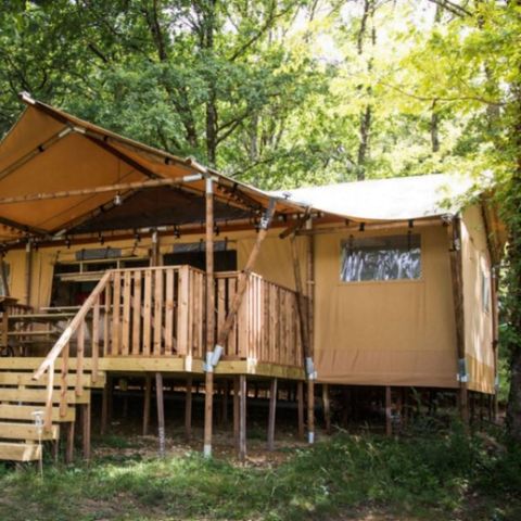 Glampingtent 7 personen - Luxe Lodge 6/7 personen (2 slaapkamers)