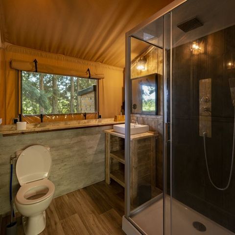 Glampingtent 5 personen - Luxe Lodge 4/5 personen in zone M