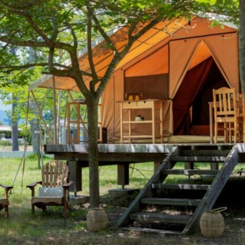 Lodge 4 personen - Ecolodge zonder sanitair voor 4 personen (2 slaapkamers)