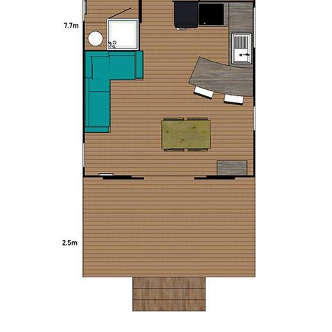 Chalet 5 personen - VIP Eco-Lodge 32m² (32m²)