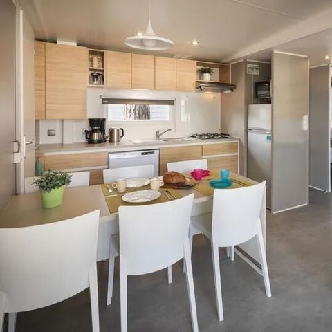Stacaravan 6 personen - Premium 3 slaapkamers zonder vaatwasser of tv
