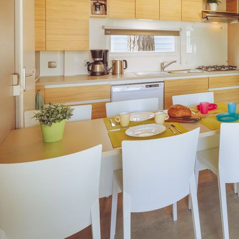 Stacaravan 6 personen - Premium 3 slaapkamers zonder TV