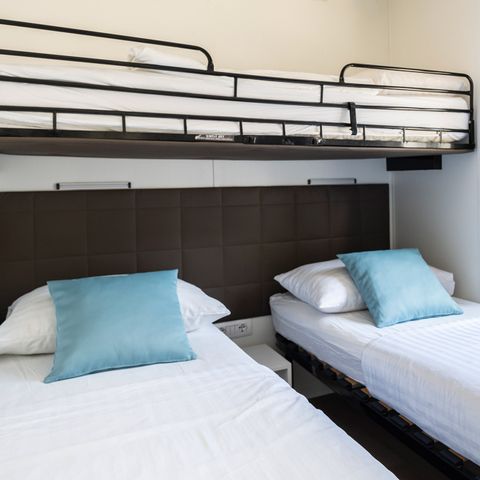 Stacaravan 5 personen - Superior Camping Home 4+2 met twee slaapkamers