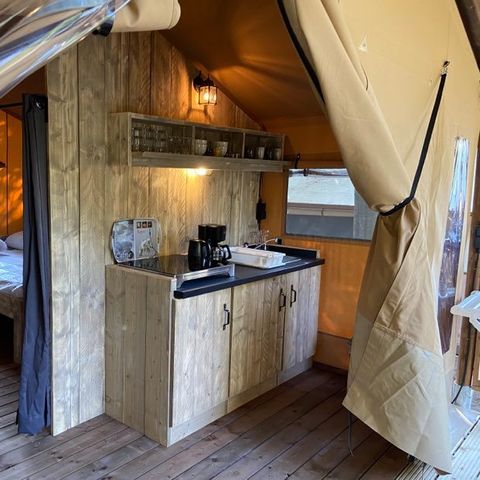 Safaritent 4 personen - 2-slaapkamer lodgetent