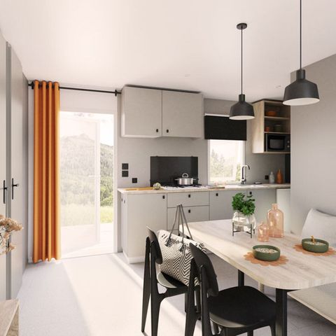 Stacaravan 5 personen - Mobile-Home SUPER MERCURE CLIM / TV