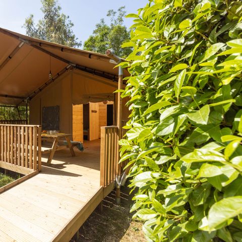 Tent 5 personen - 2-slaapkamer PMR lodge