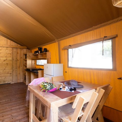 Tent 5 personen - 2-slaapkamer PMR lodge