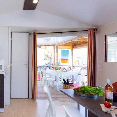 Stacaravan 4 personen - Hawaï 32 m² - 3 kamers - 2 slaapkamers