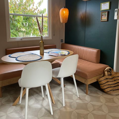 Stacaravan 4 personen - Créole 32 m² - 3 kamers - 2 slaapkamers - Privé jacuzzi - Airconditioning