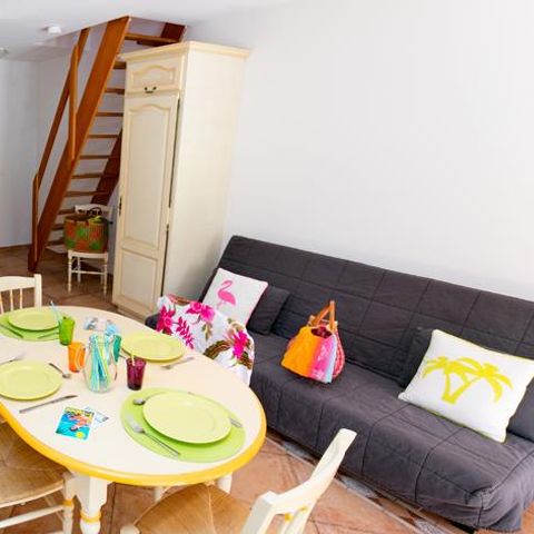 APPARTEMENT 4 personen - 3-kamer Mezzanine 56 m² - 2 slaapkamers - Airconditioning en TV