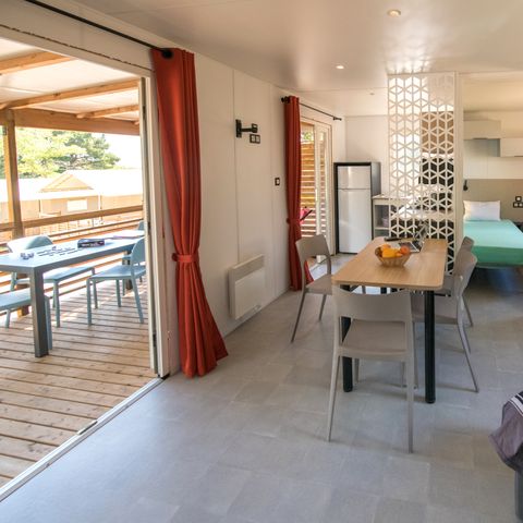 Stacaravan 8 personen - 3 slaapkamers - CLIM - LV