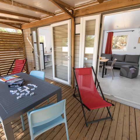 Stacaravan 8 personen - 3 slaapkamers - CLIM - LV