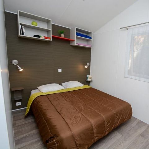 Stacaravan 5 personen - 2-slaapkamer stacaravan MIMOSA met airconditioning (29m²)