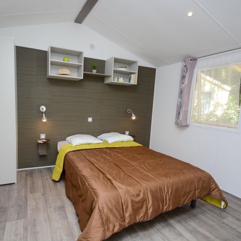 Stacaravan 5 personen - 2-slaapkamer stacaravan met airconditioning (34m²)