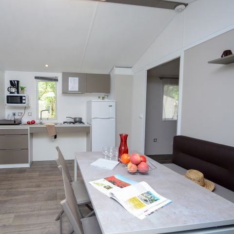 Stacaravan 5 personen - 2-slaapkamer stacaravan met airconditioning (34m²)