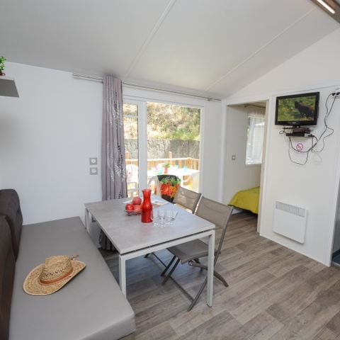 Stacaravan 5 personen - 2-slaapkamer stacaravan met airconditioning (34m²)