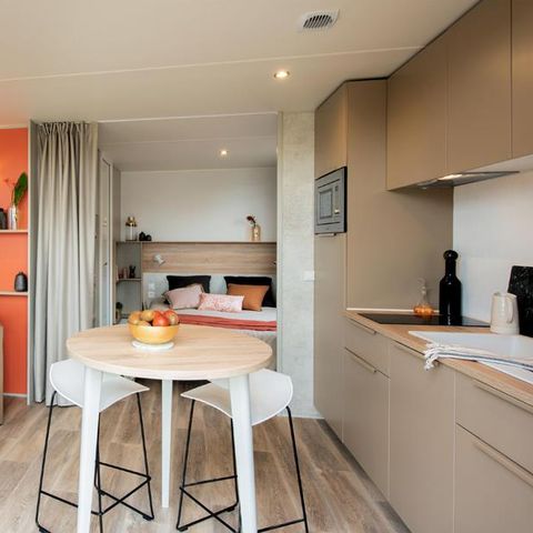 Stacaravan 2 personen - VIP cottage met 1 slaapkamer