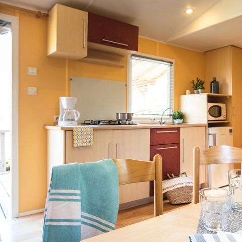 Stacaravan 6 personen - Stacaravan | Klassiek | 2 Slaapkamers | 4/6 Pers. | Verhoogd terras | Airconditioning.