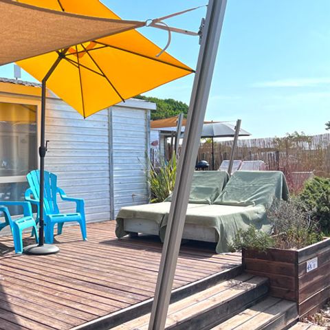 Stacaravan 4 personen - Loggia - 25m² - 2 kamers - airconditioning