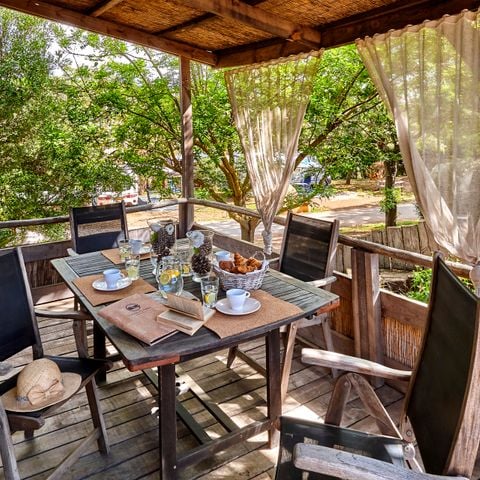 Stacaravan 6 personen - Lodge - 2 tot - Met airconditioning Plancha