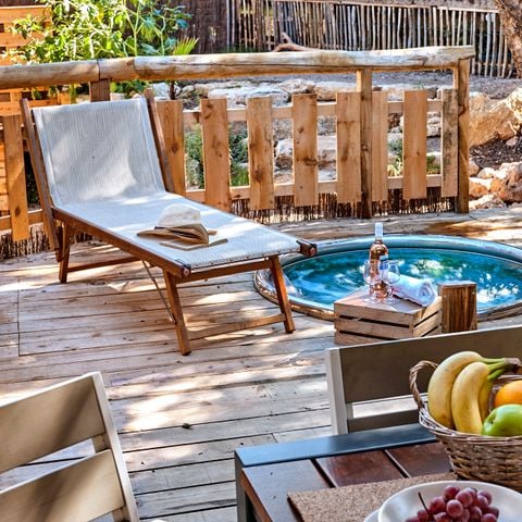 Stacaravan 6 personen - Lodge - 2 tot - Zeezicht met airconditioning Plancha