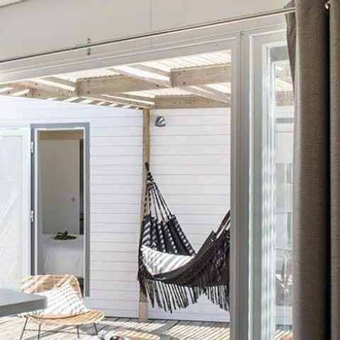 Stacaravan 6 personen - Lodge - 2 tot - Zeezicht met airconditioning Plancha