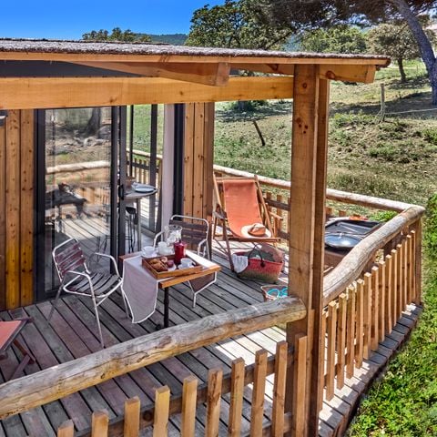 Lodge 2 personen - Natuurzicht