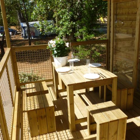 Lodge 5 personen - Cabane Lodge CARRELET Confort 32m² - 2 kamers