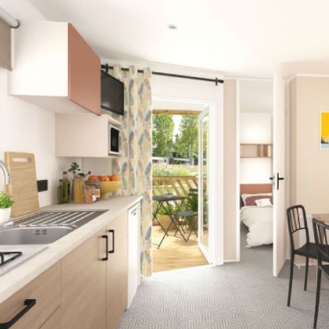 Stacaravan 6 personen - PREMIUM - 3 slaapkamers - CLIM - TV - LV
