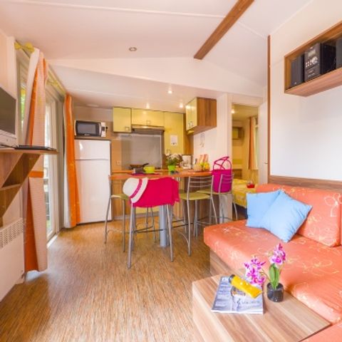 Stacaravan 5 personen - VISIO PREMIUM - 3 slaapkamers - CLIM - TV - LV
