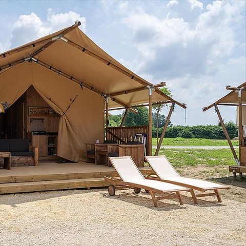 Tent van canvas en hout 7 personen - SunLodge Taiga&Kambi