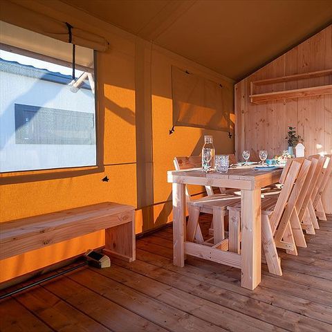 Tent van canvas en hout 5 personen - SunLodge Taiga