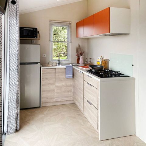 Stacaravan 6 personen - Mobile-home | Comfort | 3 Slaapkamers | 6 Pers. | Verhoogd terras | Airconditioning