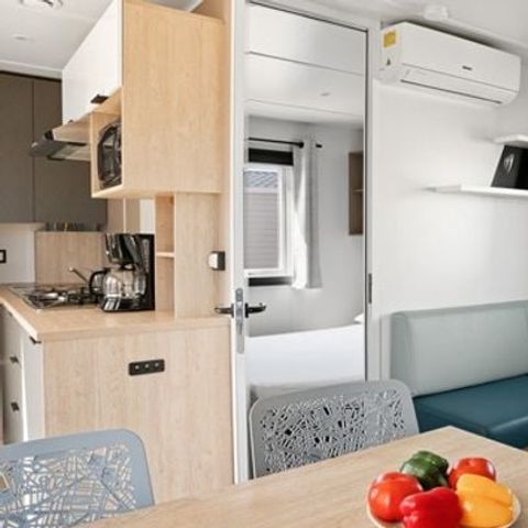 Stacaravan 6 personen - Premium | 3 slaapkamers | 6 pers | Terras Lounge | Airconditioning | TV