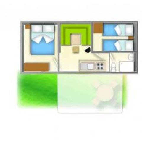 Stacaravan 4 personen - Baia Blu