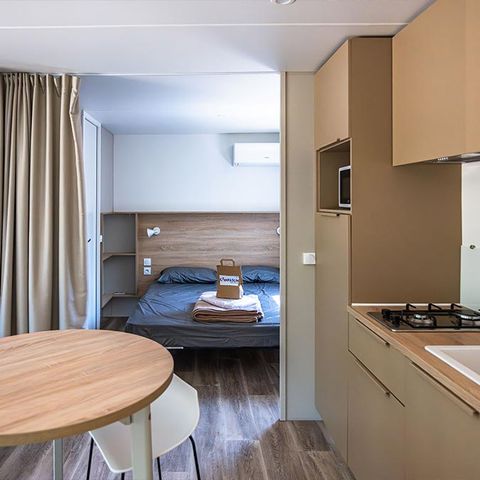 Stacaravan 2 personen - Key Westotel 2 pers. A/C + Lakens en handdoeken inbegrepen