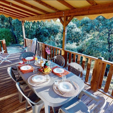 Stacaravan 6 personen - Cottage Confort 3 slaapkamers + Airconditioning + Afwasmachine