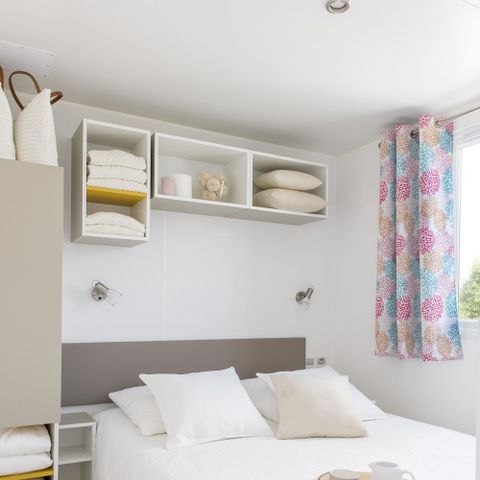 Stacaravan 4 personen - Confort + 26m² (2 kamers) + 10m² overdekt terras