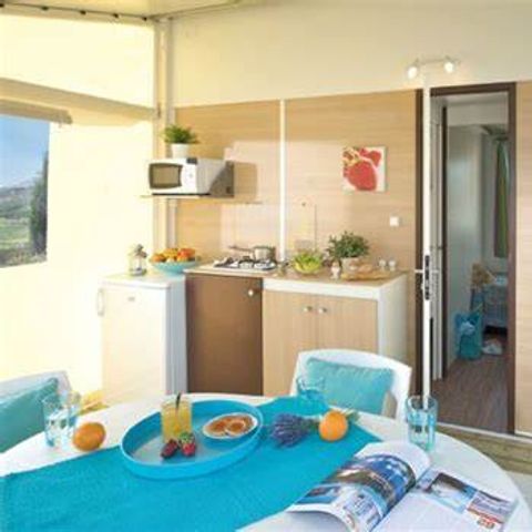 Stacaravan 5 personen - Rapid'home Standard 20 m² (2 slaapkamers, max 4 volwassenen + 1 klein kind)