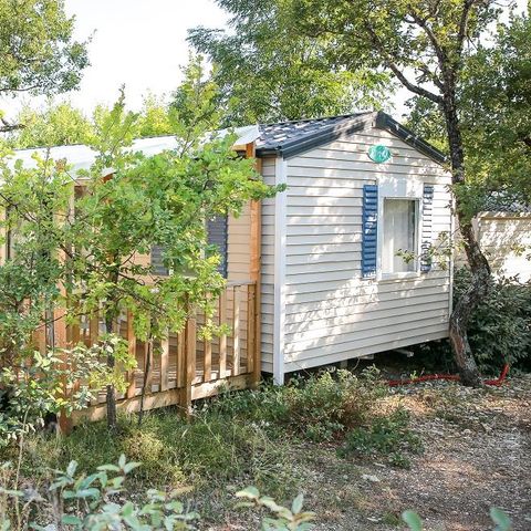 Stacaravan 4 personen - Confort + 28m² (2 kamers) + 10m² overdekt terras