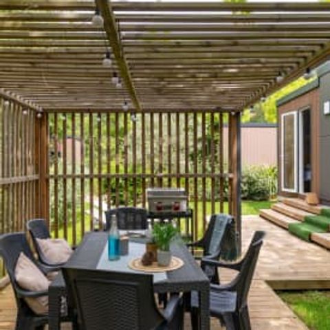 Stacaravan 6 personen - Cottage Taos 6p 3ch 2sdb Premium airconditioning