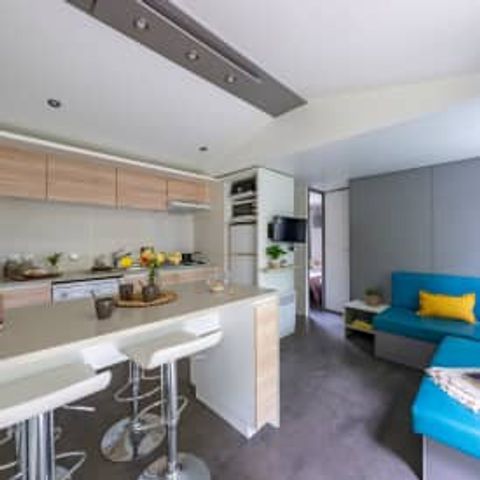 Stacaravan 6 personen - Vakantiehuis Coquelicot 6p 3ch 1sdb ***