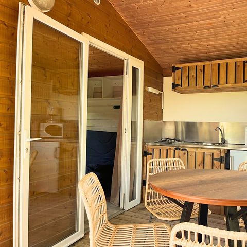 Chalet 4 personen - Eco Cabin 2/4 Pers. 10m² + 6m².