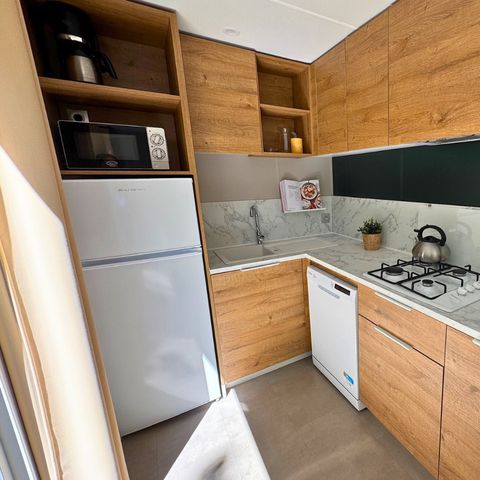 Stacaravan 4 personen - Lodge Sunêlia Luxe 2 sl.k.