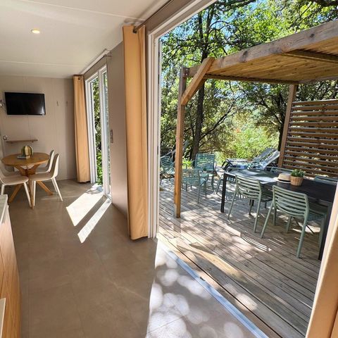 Stacaravan 4 personen - Lodge Sunêlia Luxe 2 sl.k.