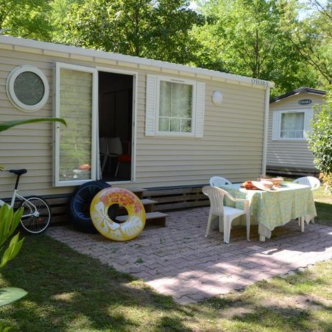 Stacaravan 5 personen - Stacaravan Classic 2 slaapkamers + terras