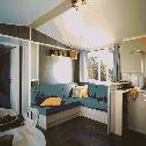 Stacaravan 6 personen - Résidence LOUISIANE Comfort 3 slaapkamers + Half overdekt terras + TV