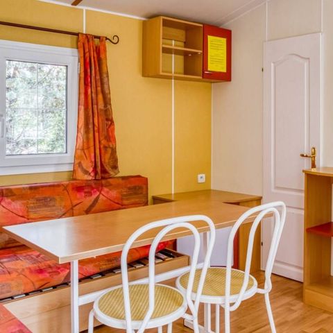 Stacaravan 5 personen - Stacaravan Standaard 28m² 2 kamers - schaduwrijk gedeelte 4 pers