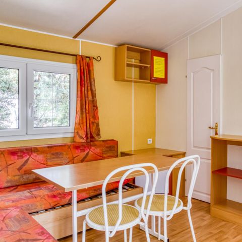 Stacaravan 5 personen - Stacaravan Standaard 28m² 2 kamers - schaduwrijk gedeelte 4 pers