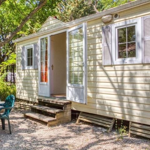 Stacaravan 5 personen - Stacaravan Standaard 28m² 2 kamers - schaduwrijk gedeelte 4 pers